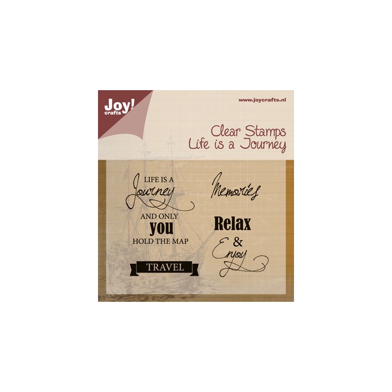 (6410/0409)Clear stamp Life is a Journey