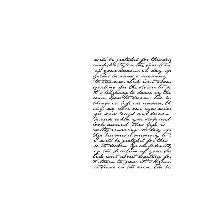 (CS257)Kaiser craft clear stamp background script