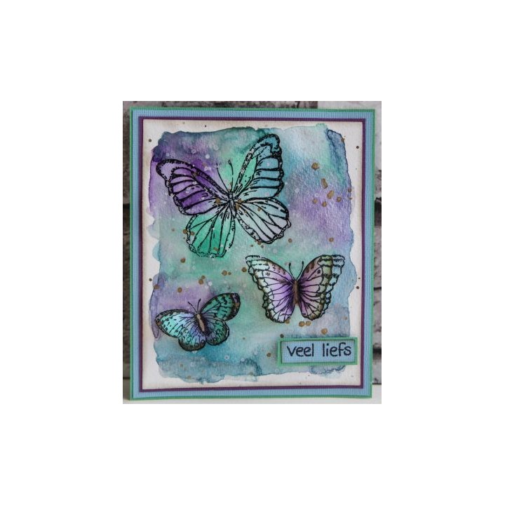 (STAMPSL135)Clear Stamps Butterfly nr.135