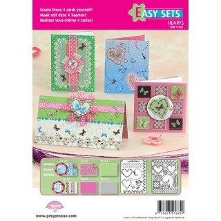 Pergamano Easy card set butterfly kisses 1 (71005)
