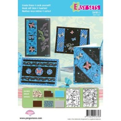 Pergamano Easy card set butterfly kisses 3 (71007)