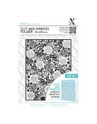 (XCU503806)Xpress embossing folder 110 x 150mm Floral Pattern
