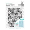 (XCU503806)Xpress embossing folder 110 x 150mm Floral Pattern