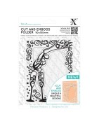 (XCU503802)Xpress embossing folder 110 x 150mm Heart FrameChampa