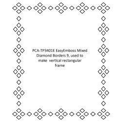 (TP3401E)EasyEmboss Mixed Diamond Borders 9