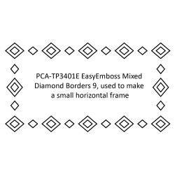 (TP3401E)EasyEmboss Mixed Diamond Borders 9