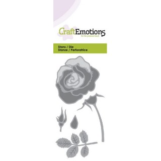 (115633/0166)CraftEmotions Die - rose Card