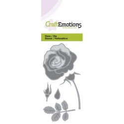 (115633/0166)CraftEmotions Die - rose Card