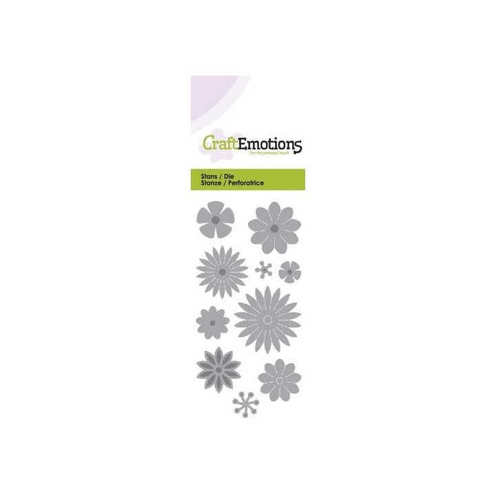 (115633/0168)CraftEmotions Die - Flowers mix Card