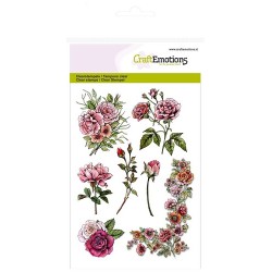 (1240)CraftEmotions clearstamps A6 Botanical Rose Garden 1