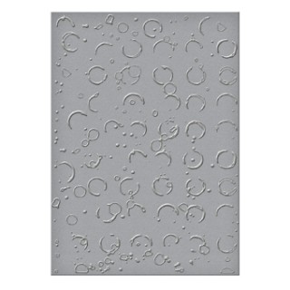 (SEL-011)Spellbinders Embossing Folder - Splatterd Circles