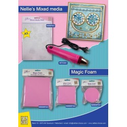 (NMMF001)Nellies Choice Mixed Media Magic Foam round 8CM
