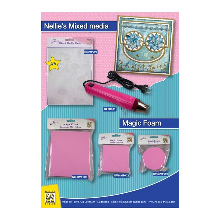 (NMMF003)Nellies Choice Mixed Media Magic Foam rectangle 15cmx13