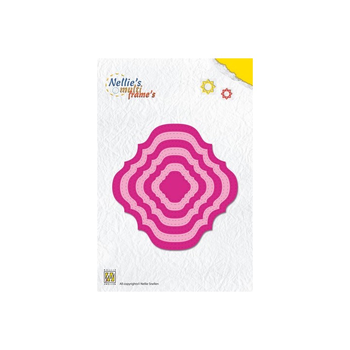(MFD083)Nellies Choice Multi Frame Die - dotted ornamental 1