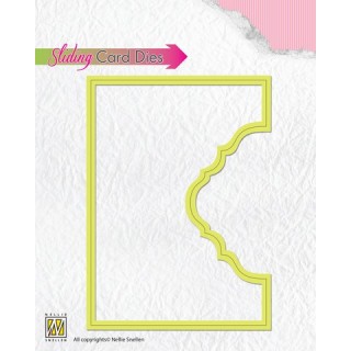 (SCD001)Nellies Choice Sliding card Die - Top part ornamental 1