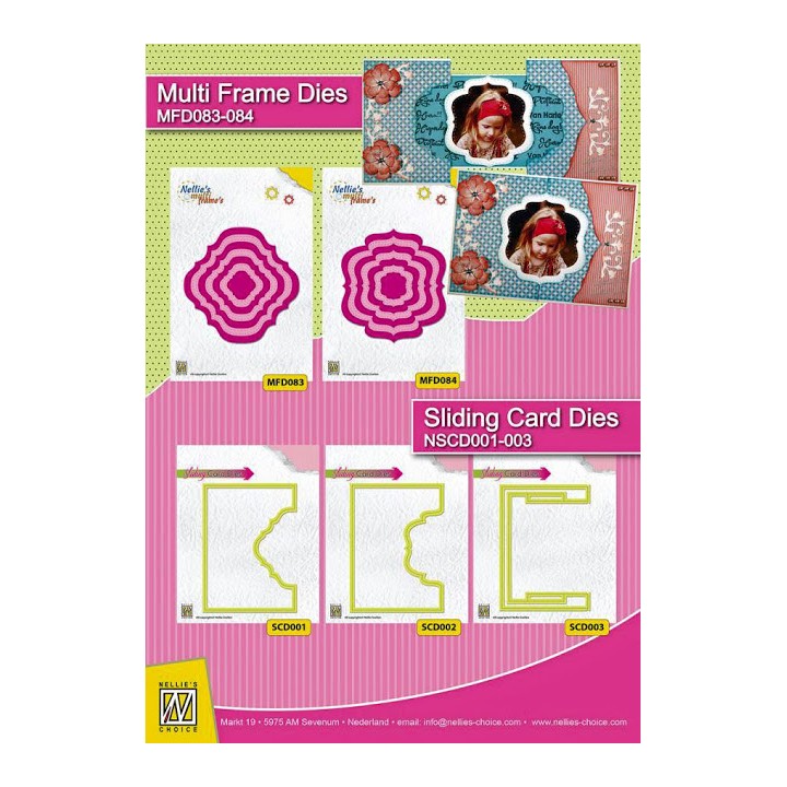 (SCD001)Nellies Choice Sliding card Die - Top part ornamental 1
