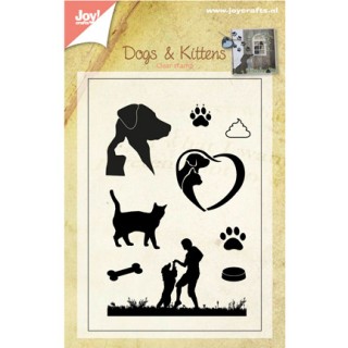 (6410/0400)Clear stamp Dogs & Kittens