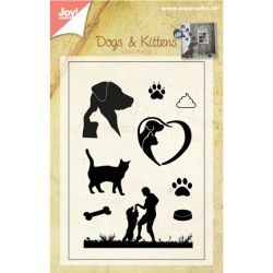 (6410/0400)Clear stamp Dogs & Kittens