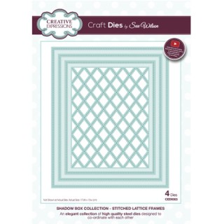 (CED9303)Craft Dies - Stitched Lattice Frames
