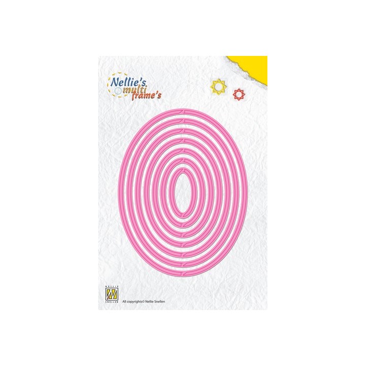 (MFD091)Nellie`s Choice Multi Frame Dies revolving oval