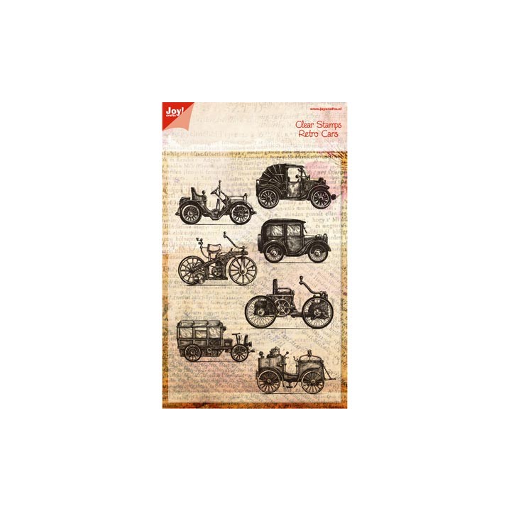 (6410/0386)Clear stamp Retro Cars