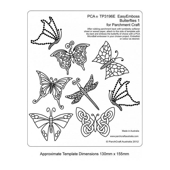 (TP3196E)EMBOSSING Easy Emboss Butterflies 1