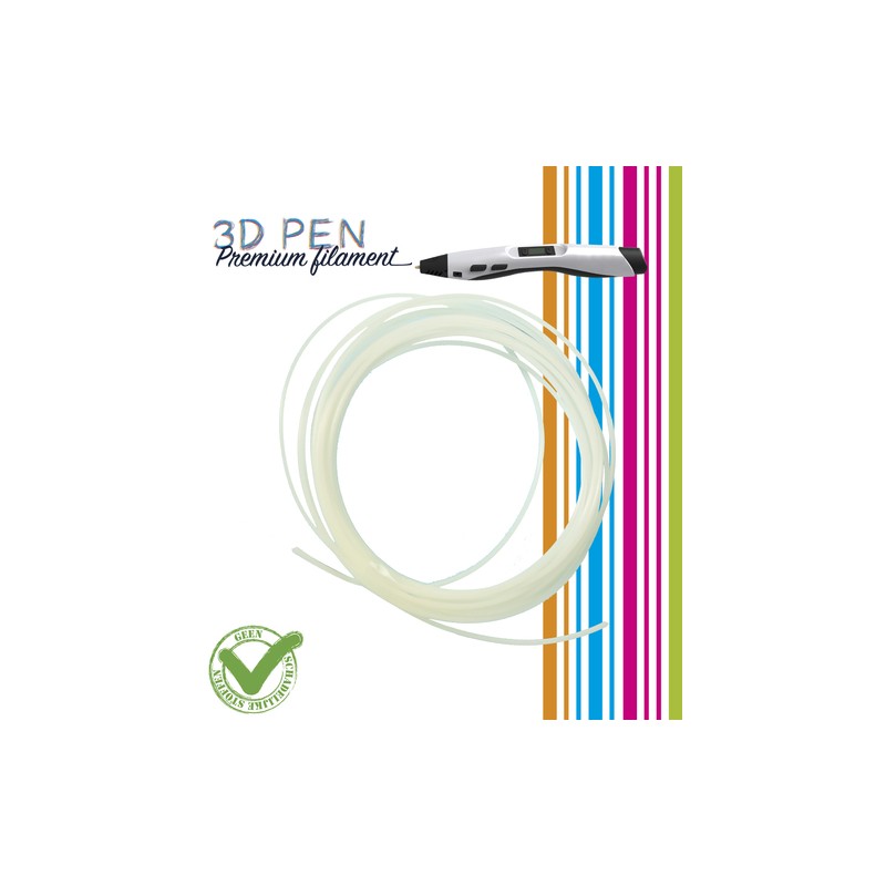 (FIL028)3D Pen filament - 5M - glow in the dark (green/yellow)