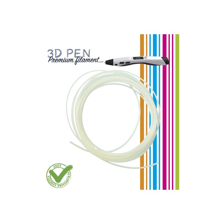 (FIL028)3D Pen filament - 5M - glow in the dark (green/yellow)