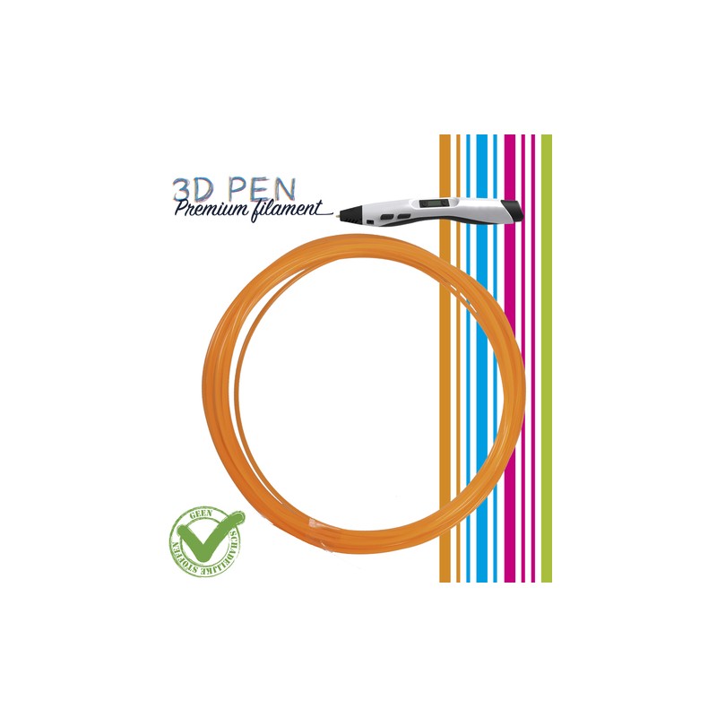 (FIL025)3D Pen filament - 5M - orange fluor