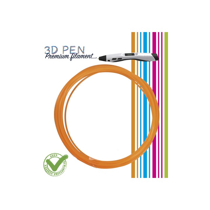 (FIL025)3D Pen filament - 5M - orange fluor