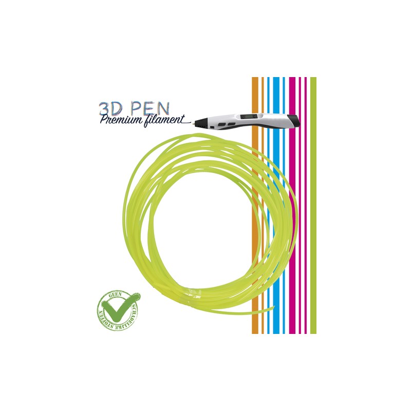 (FIL024)3D Pen filament - 5M - yellow fluor