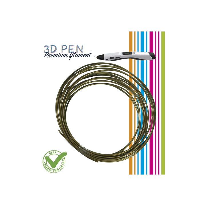 (FIL014)3D Pen filament - 5M - Gold bronze