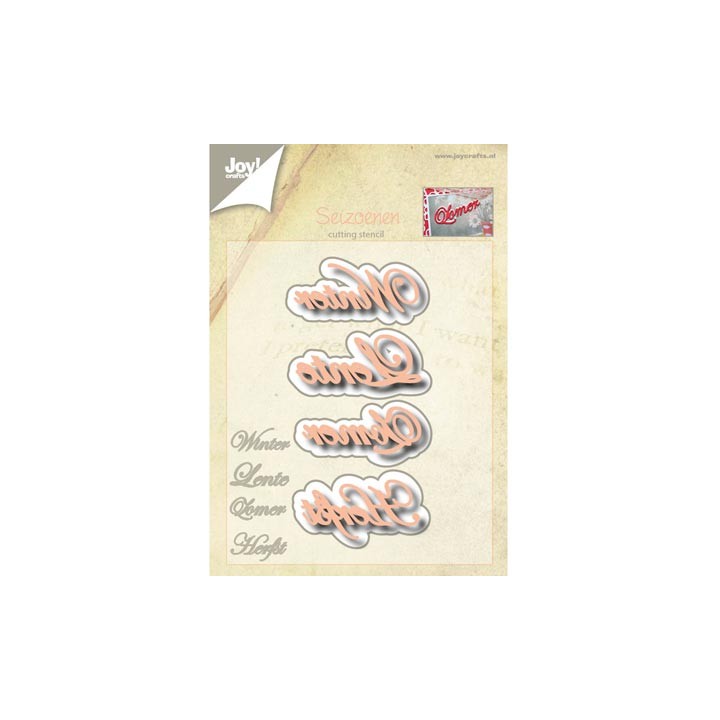 (6002/0550)Cutting & Embossing stencil Seizoenen NL