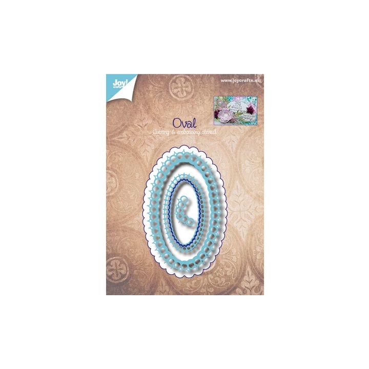 (6002/0529)Cutting & Embossing stencil Oval