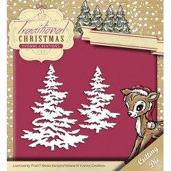 (YCD10053)Die - Yvonne Creations - Traditional Christmas - Snowy