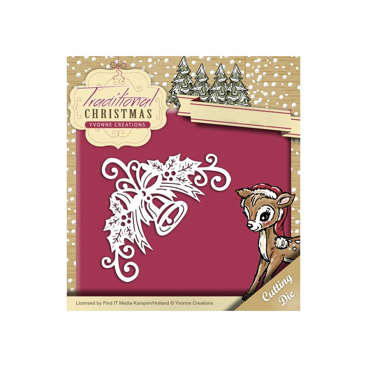 (YCD10052)Die - Yvonne Creations - Traditional Christmas - Bell 