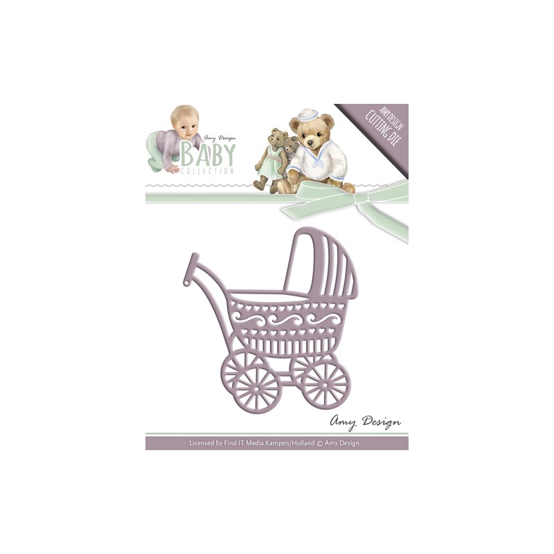 (ADD10054)Die - Amy Design - Baby Collection - Baby Carriage