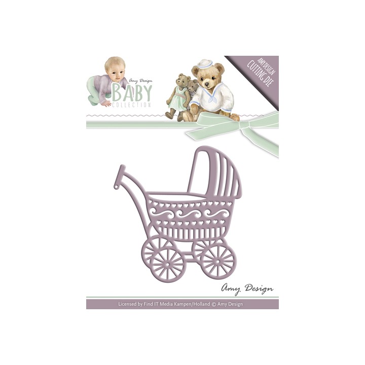 (ADD10054)Die - Amy Design - Baby Collection - Baby Carriage