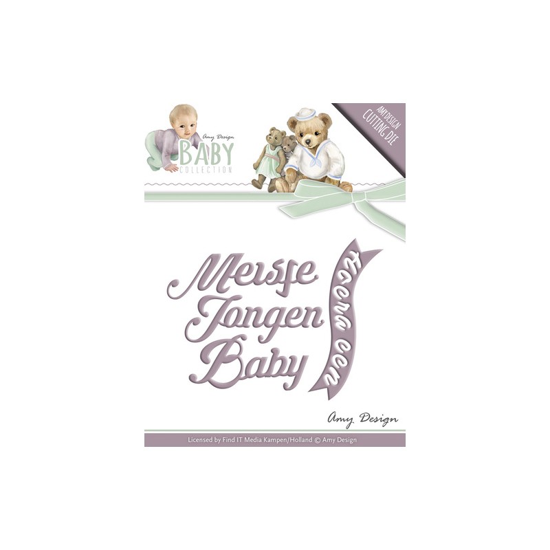 (ADD10055)Die - Amy Design - Baby Collection - Text Die