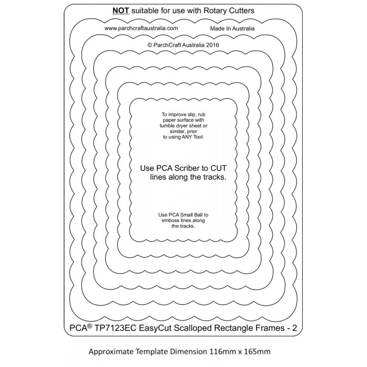 (TP7123EC)PCA® EasyCut Scalloped Rectangle Frames 2