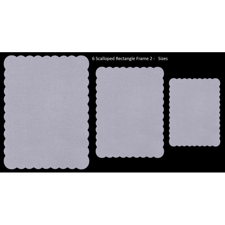 (TP7123EC)PCA® EasyCut Scalloped Rectangle Frames 2
