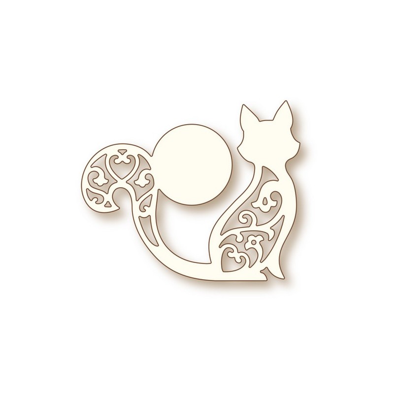 (SD0070)Wild Rose Studio`s Specialty die - Cat and Moon