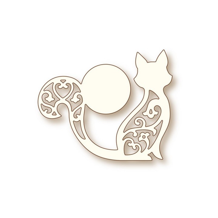 (SD0070)Wild Rose Studio`s Specialty die - Cat and Moon