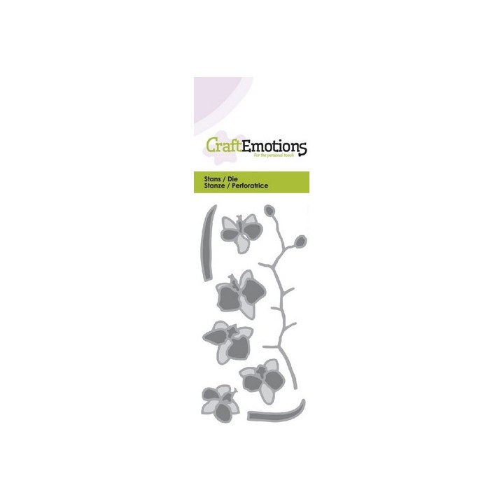 (115633/0169)CraftEmotions Die - Romantic Orchid
