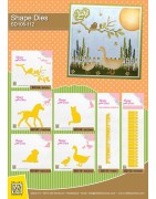 (SD106)Nellie's Shape Dies Birdie on branch