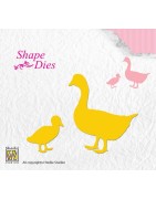 (SD110)Nellie's Shape Dies geese