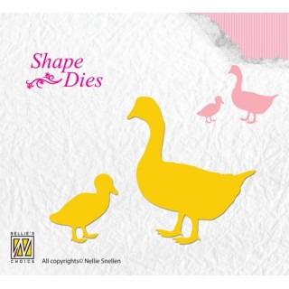 (SD110)Nellie's Shape Dies geese