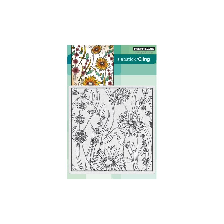 (40-445)Penny Black Stamp Flower box