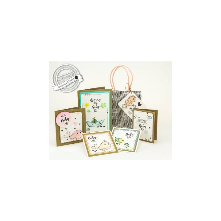 Dies Cut-ies Ocean Babies - Cloud-Stars