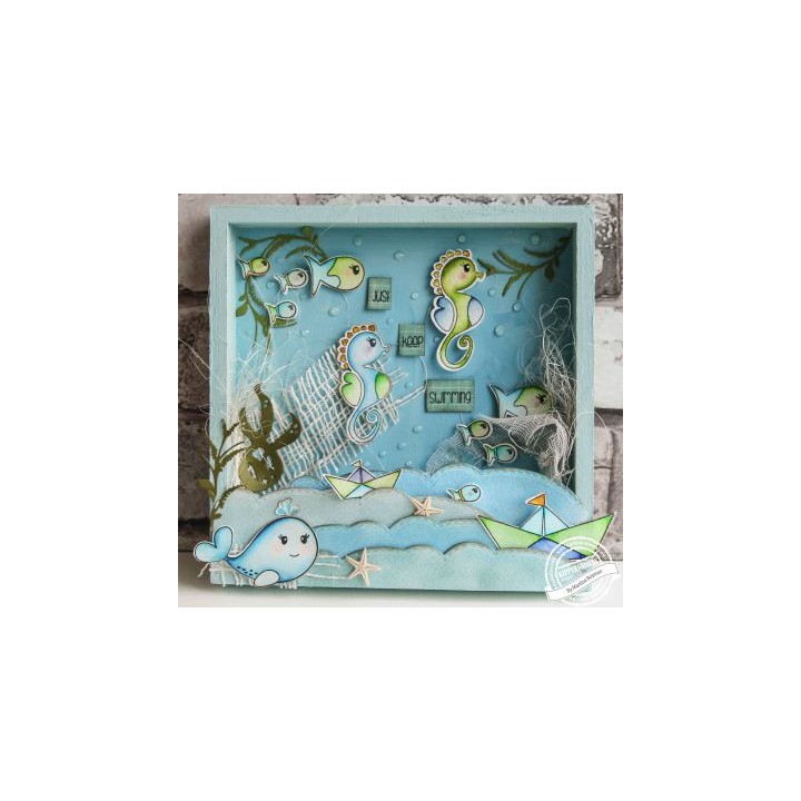 Dies Cut-ies Ocean Babies - Whale-Spray